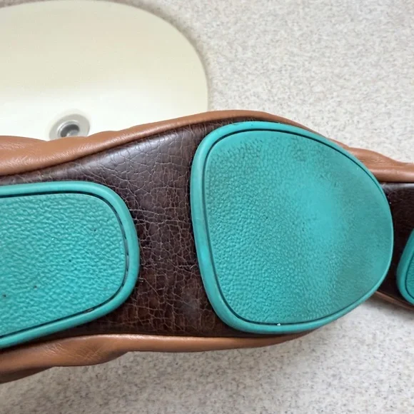 Tieks Women's Brown Leather Flats Chestnut size 8 - Picture 5 of 14